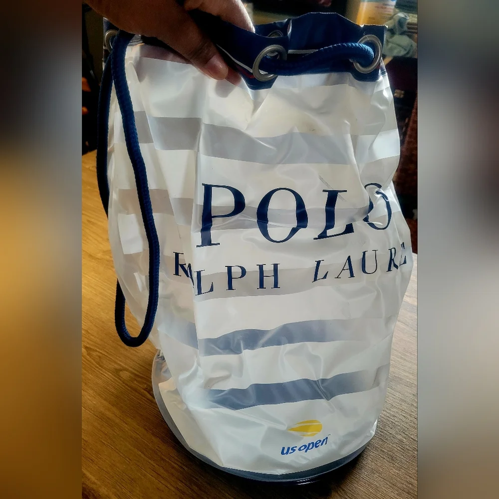 2019 US Open Polo Ralph Lauren Clear  Drawstring Backpack for men or women